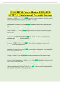 IN101 BICSI Course Review UPDATED ACTUAL Questions and Accurate Answers