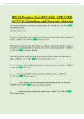 BICSI Practice Test-RETAKE UPDATED ACTUAL Questions and Accurate Answers