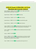 ATR 257 Exam 3 UPDATED ACTUAL Questions and Accurate Answers