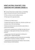 MGMT 640 FINAL EXAM PART 2 2026  QUESTIONS WITH ANSWERS GRADED A&plus; 