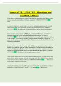 Saron ATPL UPDATED Questions and Accurate Answers