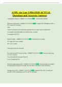 ATPL Air Law UPDATED ACTUAL Questions and Accurate Answers