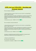 ATPL Air Law UPDATED Questions and Accurate Answers