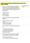 Exam 2 - Aviation Medicine UPDATED ACTUAL Questions and Accurate Answers