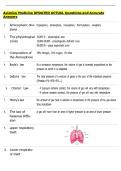 Aviation Medicine UPDATED ACTUAL Questions and Accurate Answers