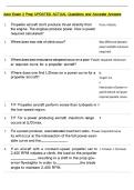 Aero Exam 2 Prep UPDATED ACTUAL Questions and Accurate Answers