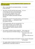 IERW Aeromedical Training UPDATED ACTUAL Questions and Accurate Answers