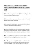 MHIC NASCLA CONTRACTORS EXAM 2  PRACTICE ASSESSMENTS WITH RATIONALES  2026
