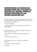 MICROECONOMICS 6TH EDITION PAUL  KRUGMAN ROBIN WELLS TEST BANK ALL  CHAPTERS 100&percnt; ORIGINAL VERIFIED A&plus;  CERTIFICATION REVIEW SET 2026  ANSWERS GUARANTEED PASS 