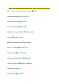 Spaatz study Exam Questions and Answers