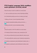TCE English Language Skills modifiers exam questions correctly solved  Choose the sentence in which the modifiers are correctly placed&period;  A&period; I&comma; when I was walking up the street&comma; saw the United Nations Building&period;  B&period; The United Nations Building was seen by m