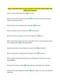 Spaatz Leadership Volume III Exam Questions and Answers