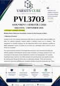 PVL3703 Assignment 1 &lpar;DETAILED ANSWERS&rpar; Semester 2 2026 - DISTINCTION GUARANTEED