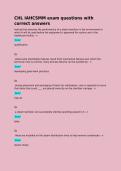 CHL IAHCSMM exam questions with correct answers testing that assesses the performance of a steam sterilizer in the environment in which it will be used before the equipment is approved for routine use in the healthcare facility - n  Ans  qualification  Qs