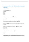 Communications 101 Midterm Questions and  answers