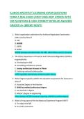 ILLINOIS ARCHITECT LICENSING EXAM QUESTIONS  FORM A REAL EXAM LATEST 2026-2027 UPDATE WITH  100 QUESTIONS & 100&percnt; CORRECT DETAILED ANSWERS  GRADED A&plus; &lpar;BRAND NEW&excl;&excl;&rpar; 