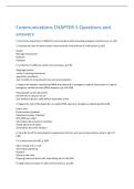Communications CHAPTER 5 Questions and  answers 