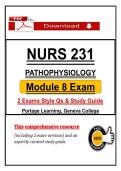 NURS 231 Module 8 Exam &lpar;2026&sol;2027&rpar; &vert; Pathophysiology &vert; Portage Learning &lpar;PDF&rpar;