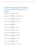 CompTIA Cybersecurity Analyst &lpar;CySA&plus;&rpar;  Acronym List &lpar;CSO-003&rpar; Questions and  answers 