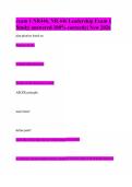 exam 1 NR446&comma; NR 446 Leadership Exam 1 Study&vert; answered 100&percnt; correctly&vert; New 2026