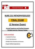 &lpar;Modules 1 &ndash; 10 & Final Exam&rpar; NURS 231 Package Bundle &lpar;PDF&rpar; &vert; Portage Learning