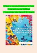 TEST BANK For Varcarolis' Foundations of Psychiatric-Mental Health Nursing&comma; 9th Edition  by Margaret Jordan Halter Chapters 1 - 36 &vert; Complete