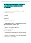 NUR2513 EX1 FALL MATERNAL VEST FINAL PAPER 2026 QUESTIONS WITH ANSWERS GRADED A&plus;