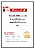 ATLS 10th Edition Post Test  4 Actual Questions and  Answers 100&percnt; Guarantee  Pass 
