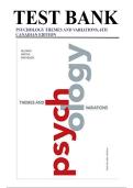 Test Bank for Psychology&colon; Themes and Variations &ndash; 6th Canadian Edition &lpar;Doug McCann&rpar; &vert; Introductory Psychology Exam Prep 2025&sol;2026