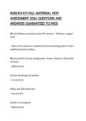 NURS 5315 ACTUAL SCRIPT 2026 QUESTIONS WITH ANSWERS GRADED A&plus;