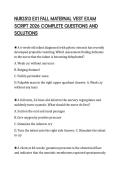 NURS 329 COMPREHENSIVE CERTIFICATION SCRIPT 2026 QUESTIONS WITH ANSWERS GRADED A&plus;
