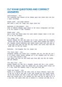 CLT EXAM QUESTIONS AND CORRECT ANSWERS