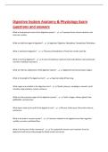 Circulatory System Anatomy Exam Questions and answers