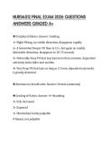 NURS 5315 ADVANCED PATHOPHYSIOLOGY CERTIFICATION EXAMINATION 2026 QUESTIONS WITH ANSWERS GRADED A&plus;