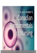 TEST BANK For Canadian Fundamentals of Nursing 7th Edition By Potter and Perry's &vert; Verified Chapter's 1 - 48 &vert; Complete
