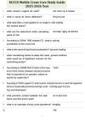 NCCCO Mobile Crane Core Study Guide 2025-2026 Test