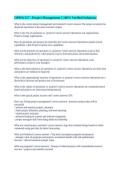 OPMA 317 - Project Management &vert;&vert; 100&percnt; Verified Solutions&period;