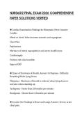 NURS 5315 COMPREHENSIVE STUDY GUIDE FULL SOLUTION 2026 QUESTIONS AND CORRECT ANSWERS GRADED A&plus;