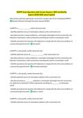 SWPPP Exam Questions with Correct Answers 100&percnt; Verified By  Experts