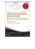 The Investment Advisor Body of Knowledge &plus; Test Bank&colon; Readings for the CIMA&reg; Certification&comma; 1st Edition
