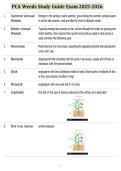 PCA Weeds Study Guide Exam 2025-2026