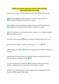SWPPP Test Questions with Correct Answers 100&percnt; Verified By  Experts
