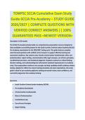 TOMPSC SCCJA Cumulative Exam &ndash; SCCJA STUDY GUIDE 2026&sol;2027 COMPLETE QUESTIONS WITH VERIFIED CORRECT ANSWERS &vert;&vert; 100&percnt; GUARANTEED PASS &vert; NEWEST VERSION