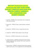 WGU D677 Elementary Literacy  Curriculum &lpar;OA&rpar; TEST STUDY GUIDE  2026&sol;2027 COMPLETE QUESTIONS WITH  VERIFIED CORRECT ANSWERS &vert;&vert;  100&percnt; GUARANTEED PASS  <NEWEST VERSION> 