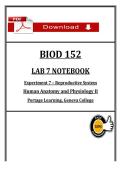 BIOD 152 Lab 7 Notebook &vert; Reproductive System &vert; Human Anatomy & Physiology II