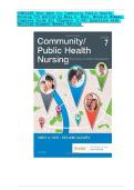 Test Bank for Community&sol;Public Health Nursing&colon; Promoting the Health of Populations 7th Edition by Mary A&period; Nies & Melanie McEwen &vert; Latest Update 2026 &vert; 100&percnt; Guarantee Pass