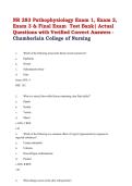 NR 283 Pathophysiology Exam 1&comma; Exam 2&comma; Exam 3 & Final Exam Test Bank &vert; Actual Questions with Verified Correct Answers - Chamberlain College of Nursing