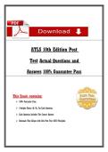 ATLS 10th Edition Post  Test Actual Questions and  Answers 100&percnt; Guarantee Pass 