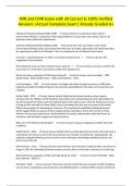 IMR and CMR Exam with all Correct & 100&percnt; Verified Answers &vert;Actual Complete Exam&vert; Already Graded A&plus;