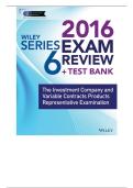 Wiley Series 6 Exam Review 2016 &plus; Test Bank&colon; Investment Company Products&sol;Variable Contracts Limited Representative Examination